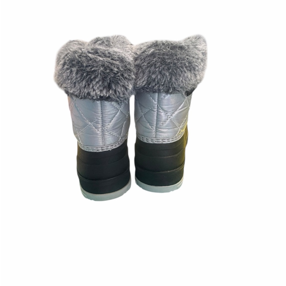 Weatherproof Kids Insulated Boots - Black and Silver - Picture 3 of 6